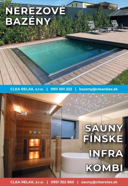 Nerezové bazény, sauny